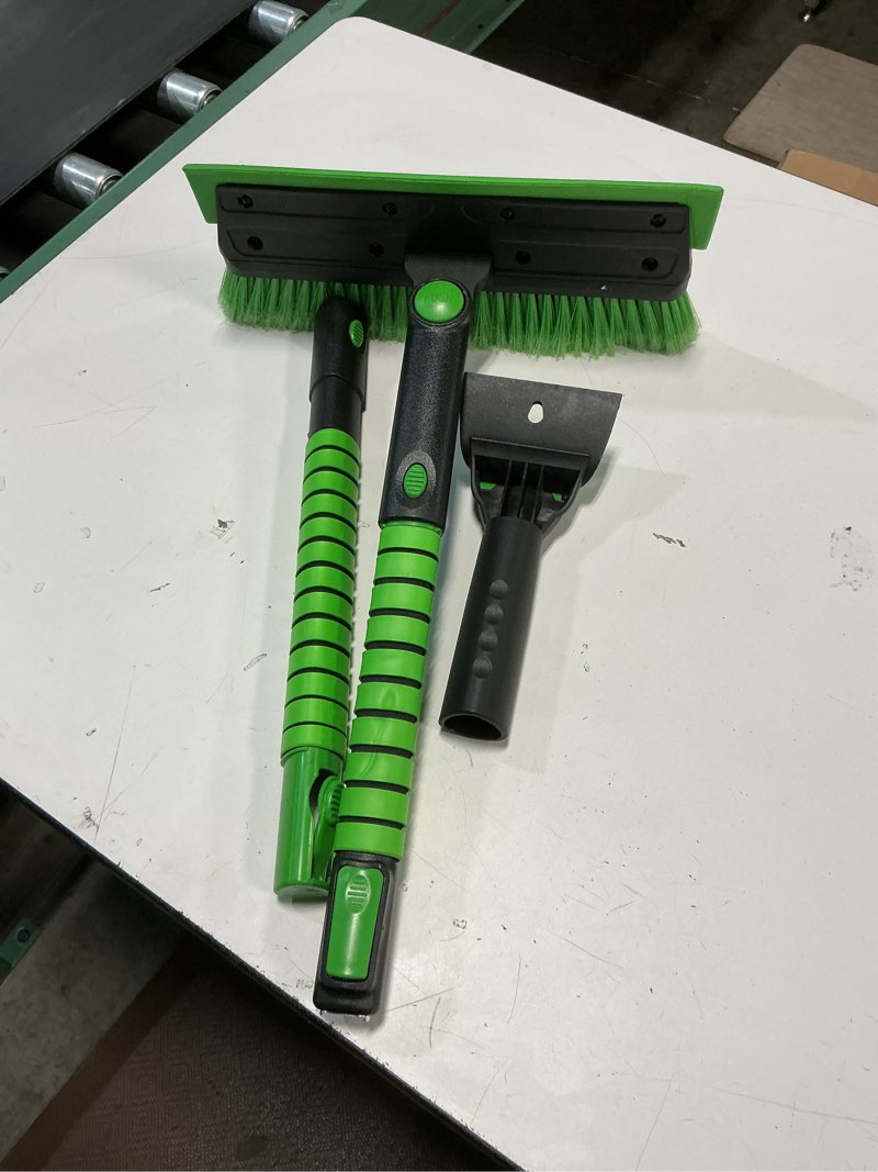 Condition photo showing Good Condition for Etokfoks 56 Inch Extendable Snow Brush Scraper with Long Handle Heavy Duty Snow Broom for SUV