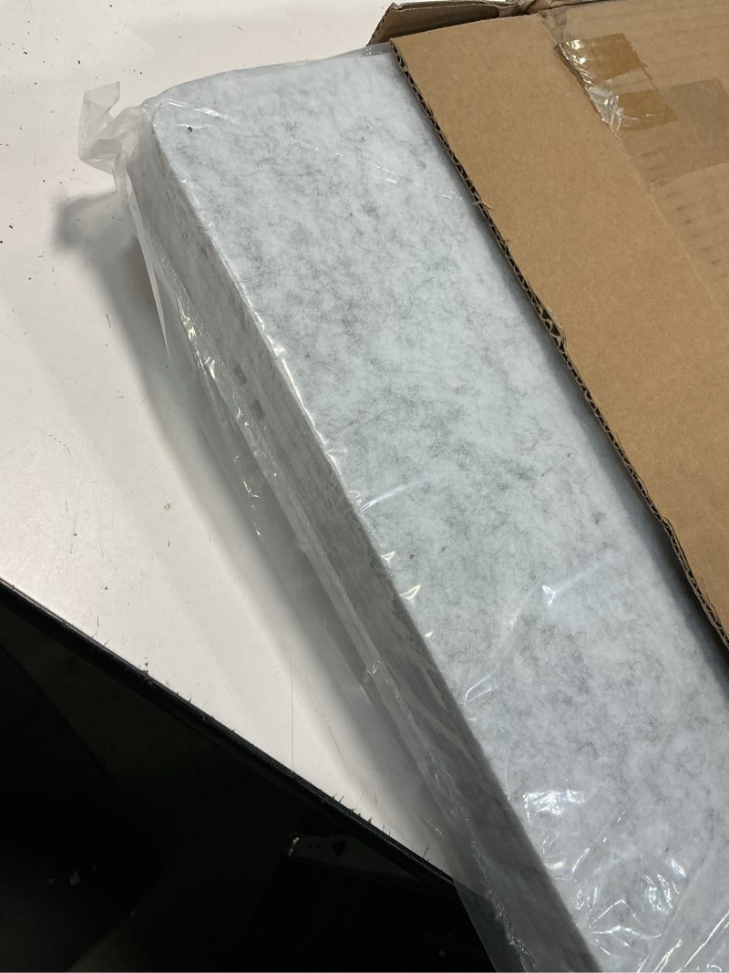 Condition photo showing Good Condition for desk privacy panel acoustic divider panel portable desk partition desk divider noise visual isolate table divider for student study office library (gray-6, 23.6" x 23.6") 23.6" x 23.6" gray-6