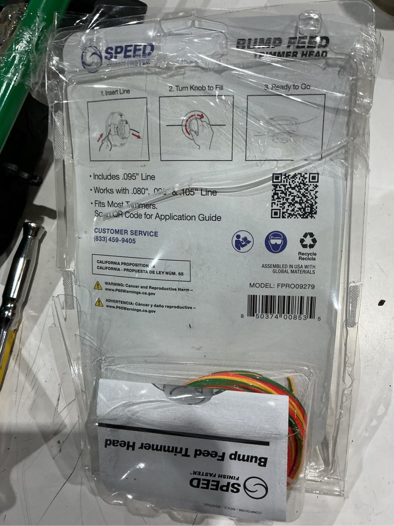 Condition photo showing Good Condition for speed 0.095-in universal bump feed string trimmer replacement head