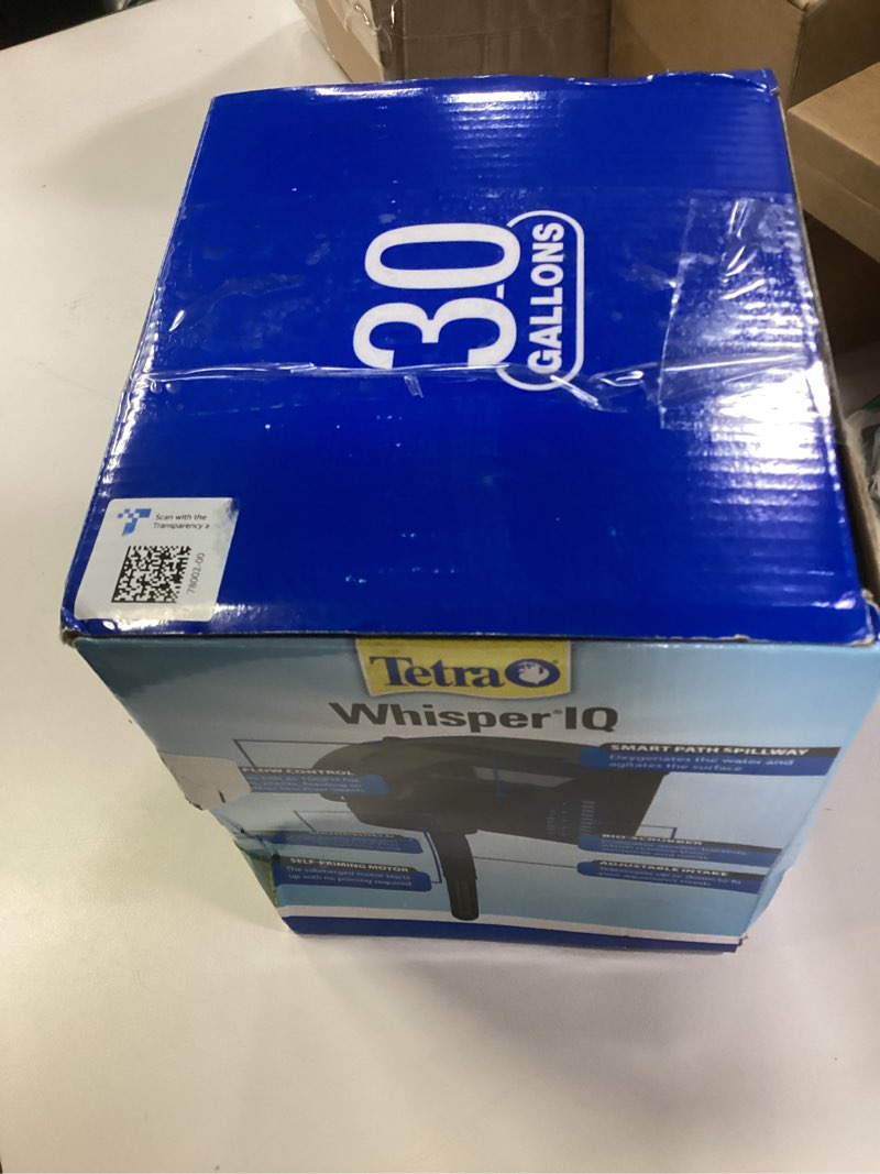 Condition photo showing New/Like New for Tetra Whisper IQ Power Filter, 175 GPH, with Stay Clean Technology, 30 Gallons 30-Gallon
