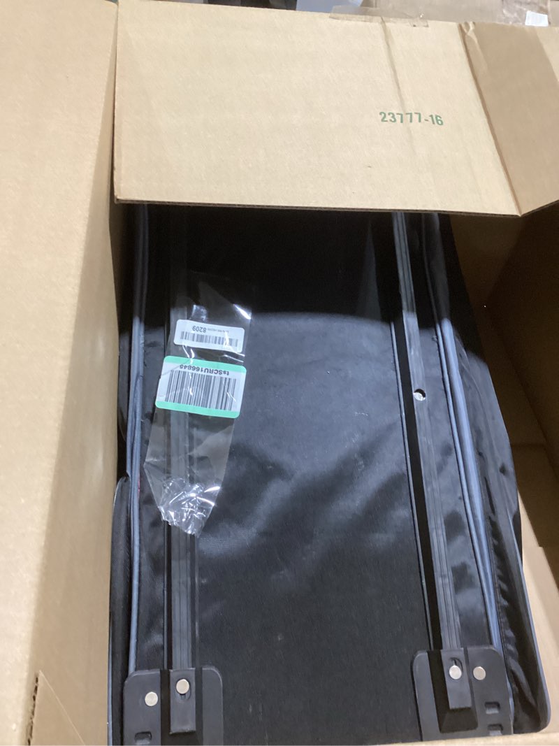 Travelers Club 32-Inch Collapsible Expandble Travel Rolling Duffel Bag, Black/Gray