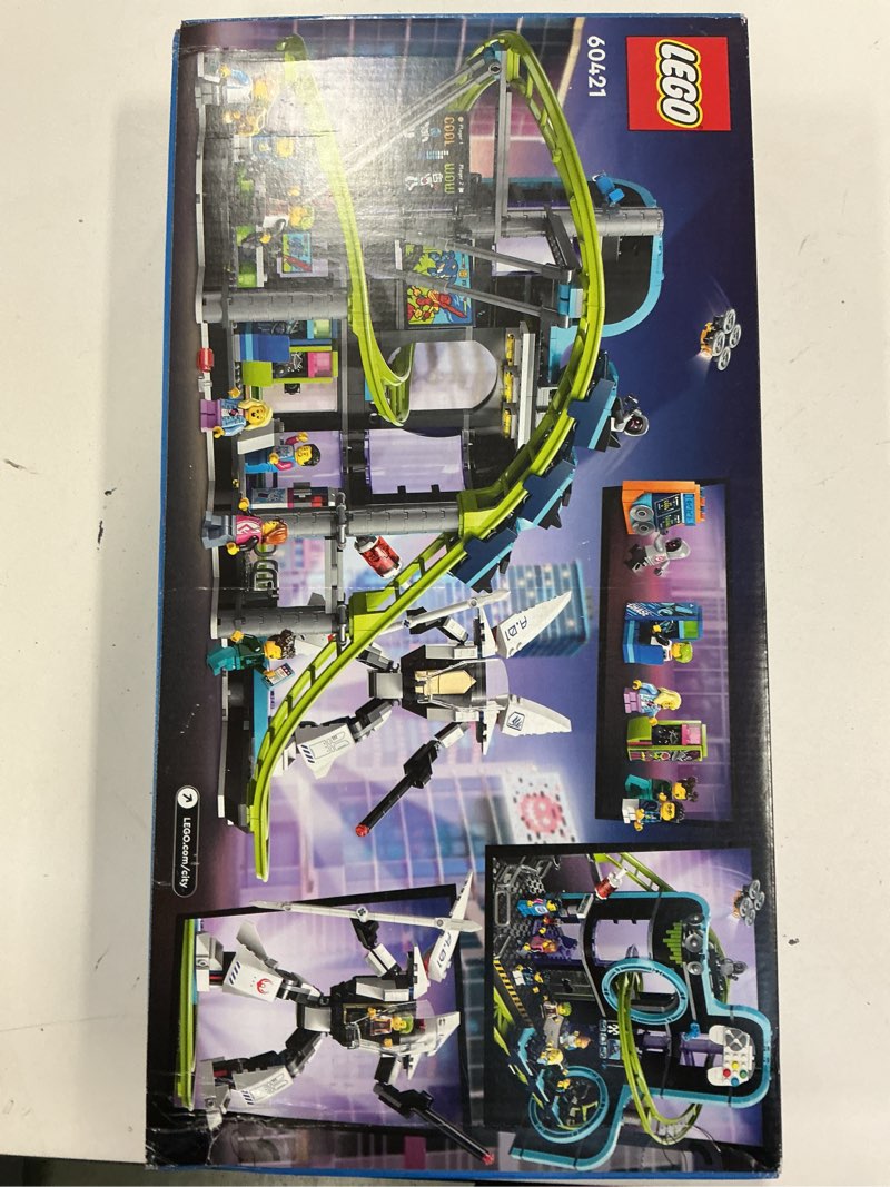 Condition photo showing New/Like New for LEGO City Robot World Roller Coaster Building Set - Kids Engineering Toy with Posable Mech Suit for Boys & Girls, Ages 8+ - Gift Ideas for Christmas - 60421