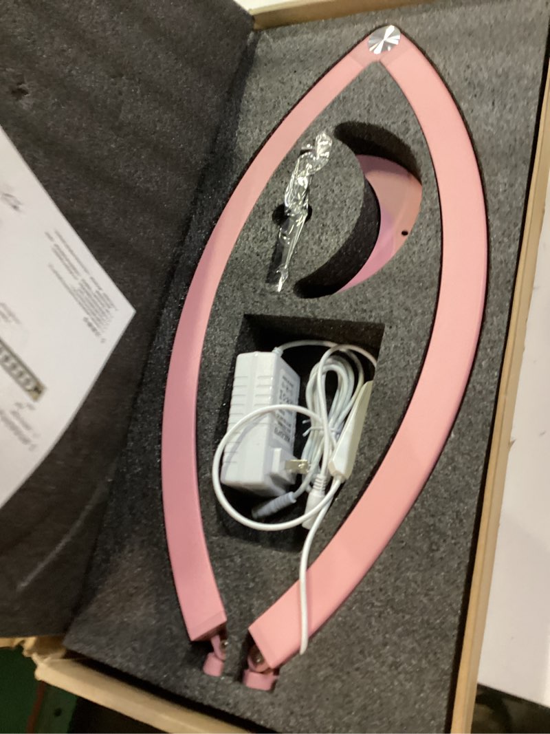 Condition photo showing Good Condition for Half Moon Light for Nail Desk, 29in Foldable Half Moon Table Lamp Nail Desk Lamp with Wire Controller & Remote, Bright Arch Nail Light with 7 Cool/Warm Tones & 10 Brightness