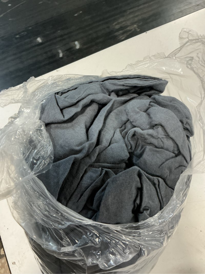 Condition photo showing As Is for european linen duvet cover, king/cal king, nightfall