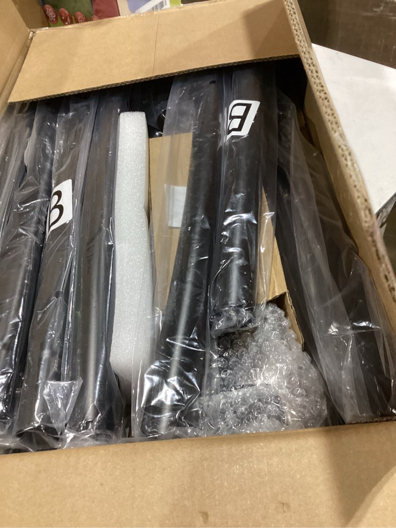 Condition photo showing Good Condition for double curved shower curtain rod, matte black adjustable 35-75 inches, stainless steel double shower curtain rods for bathroom, laundry room, bathtub and more?no rust, need to drill