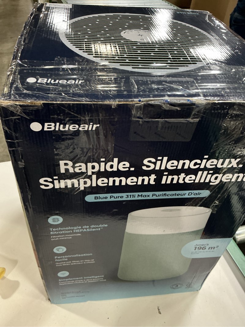 Condition photo showing Good Condition for blueair blue pure 311i max smart air purifier for medium rooms up to 1,800 sq ft hepasilent air cleaner for pets allergies smoke & dust wifi air purifier with auto mode quiet air purifier for bedroom