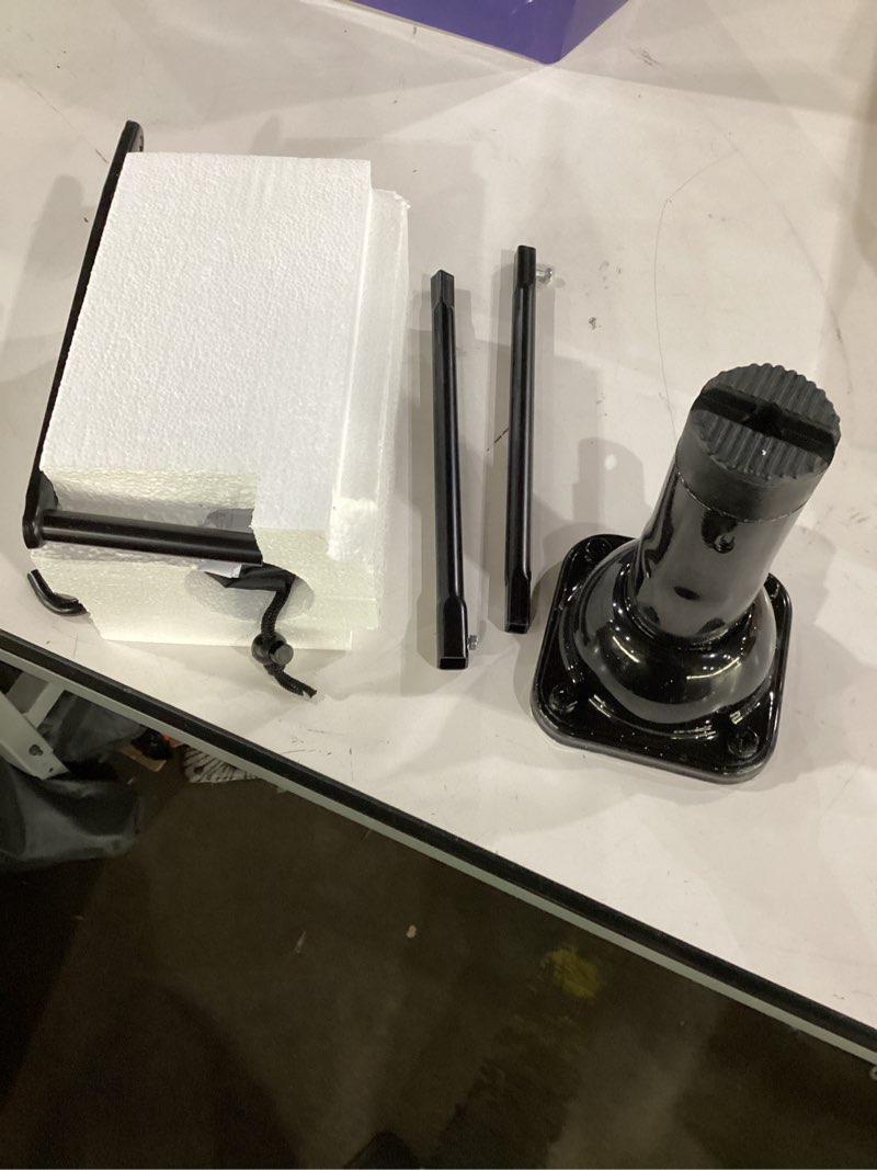 Condition photo showing Good Condition for car jack 2 ton (4,000 lb) capacity spiral jack for pickup truck, screw jacks for car lift or jack stands, tire jack fit for ford f150 truck chevy silverado dodge ram 1500 (black)