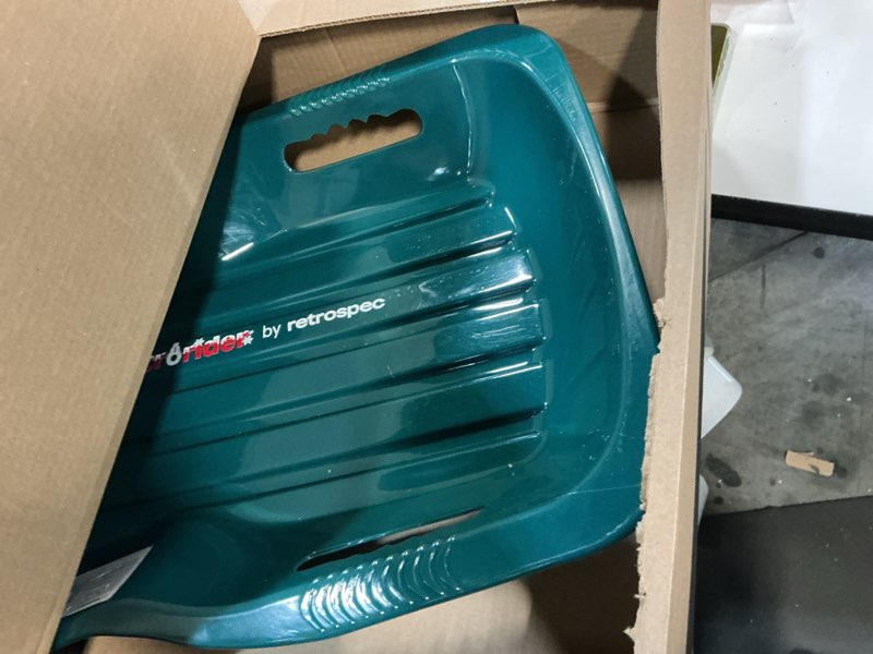 Condition photo showing Good Condition for Retrospec Retrorider Plastic Snow Sled – Toboggan Style with Pull Rope, Cold-Resistant Coating, and Hard Bottom for Smooth Downhill Rides – Available in 35" and 48" Sizes for Kids and Adults Single Snowy Spruce 48"