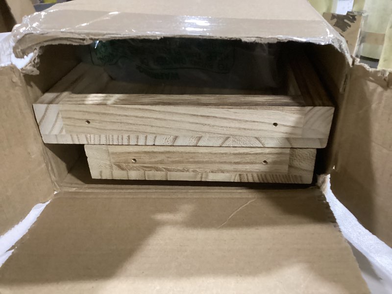 Bathroom Counter Organizer, 2-Tier Standing Storage Shelf with Basket, Wood Tray for Skincare Vanity