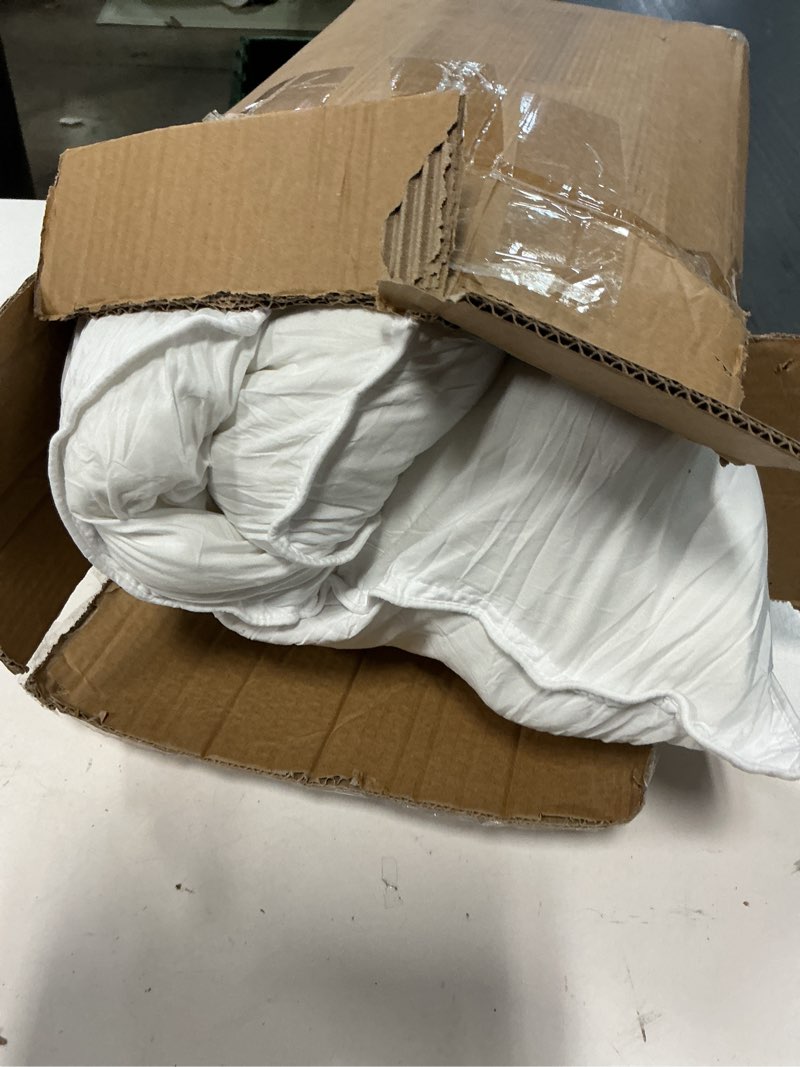 Condition photo showing Good Condition for Amazon Basics Down-Alternative Pillows for Stomach and Back Sleepers, Soft Density, 20 x 36 inches, 2-Pack, White