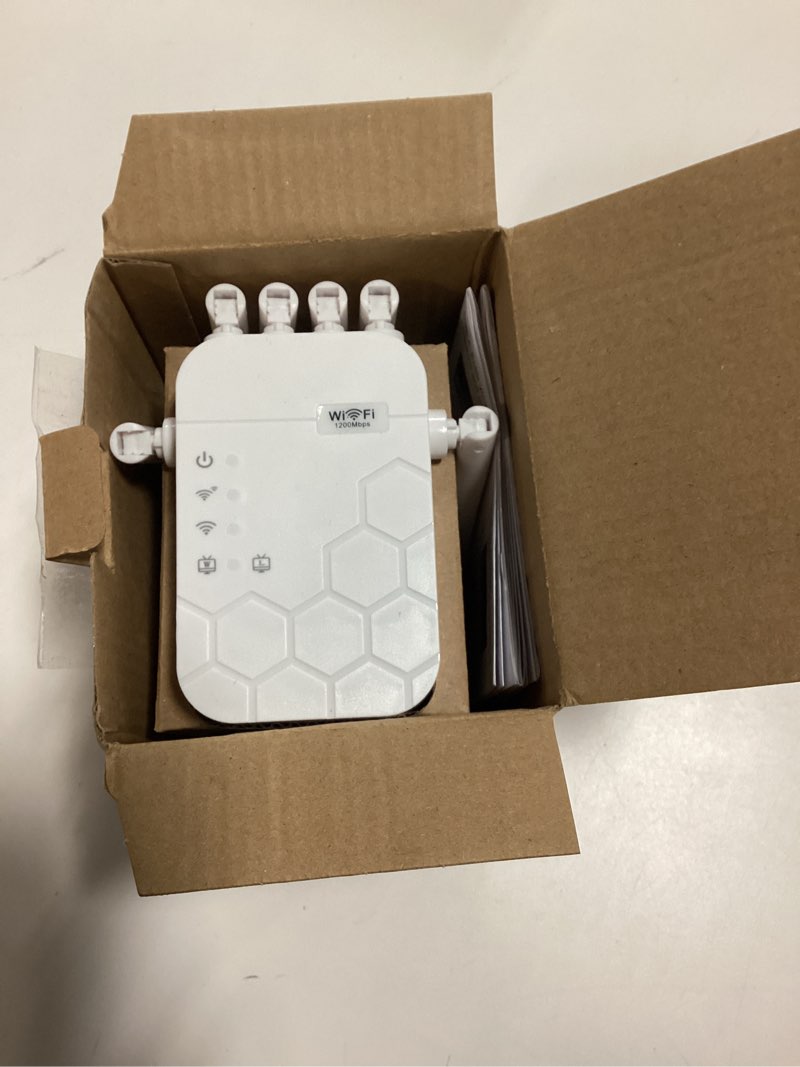 Condition photo showing As Is for WiFi Extender Signal Booster for Home, AC1900Mbps Dual Band, Covers up to 12880 sq.ft & 105 Devices,