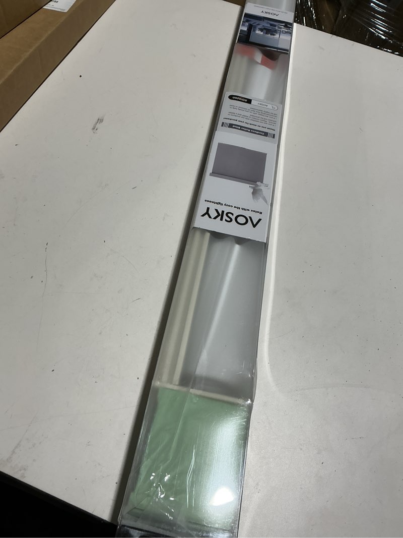 Condition photo showing Good Condition for aosky blackout roller shades cordless blinds for windows, free-stop shades with valance, thermal insulated fabric, uv protection, blinds for home and office (36" w x 72" h, linen beige linen beige 36"w x 72"h