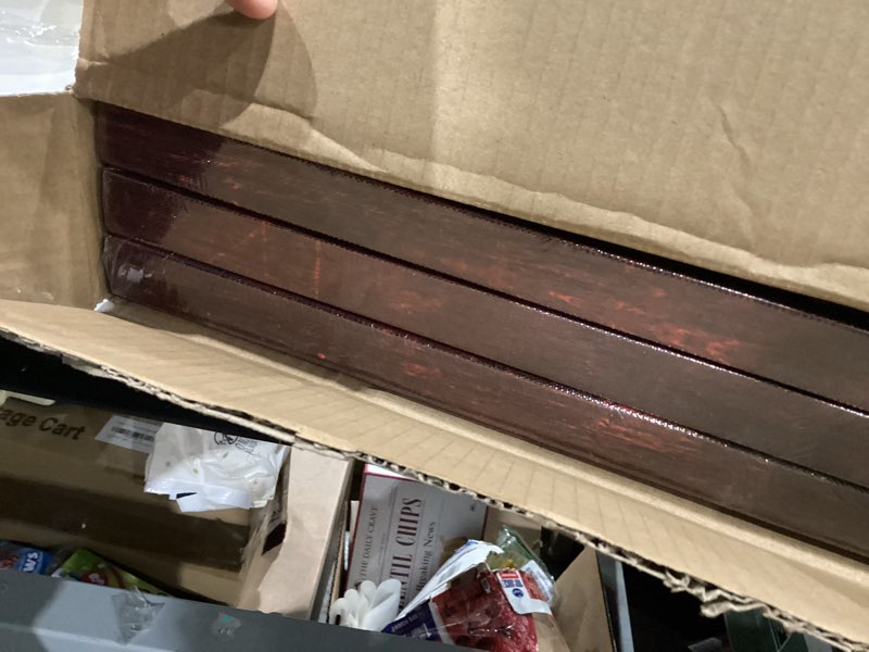 Condition photo showing New/Like New for KREATIVE ARTS - 3 Panel Retro America Flag Canvas Wall Art Honored Nation Symbol Picture Framed and Stretched USA Flag Canvas Print Wall Decor for Office Decoration