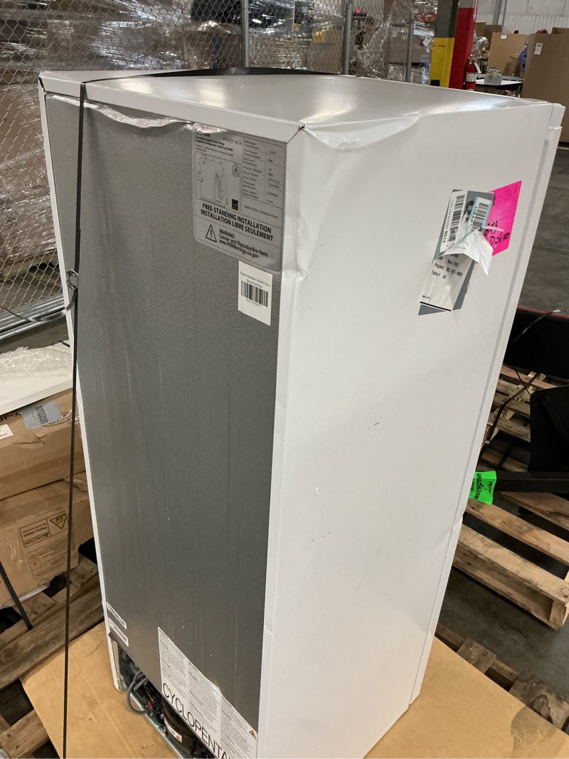 Condition photo showing As Is for Kenmore Upright freezer - Convertible Refrigerator/Freezer, 5 Shelves, Garage Ready, Meat Storage,Auto Defrost, Congelador For Home, Apartment, Cottage, Basement, Dorm, 7.0 Cubic Feet Capacity White