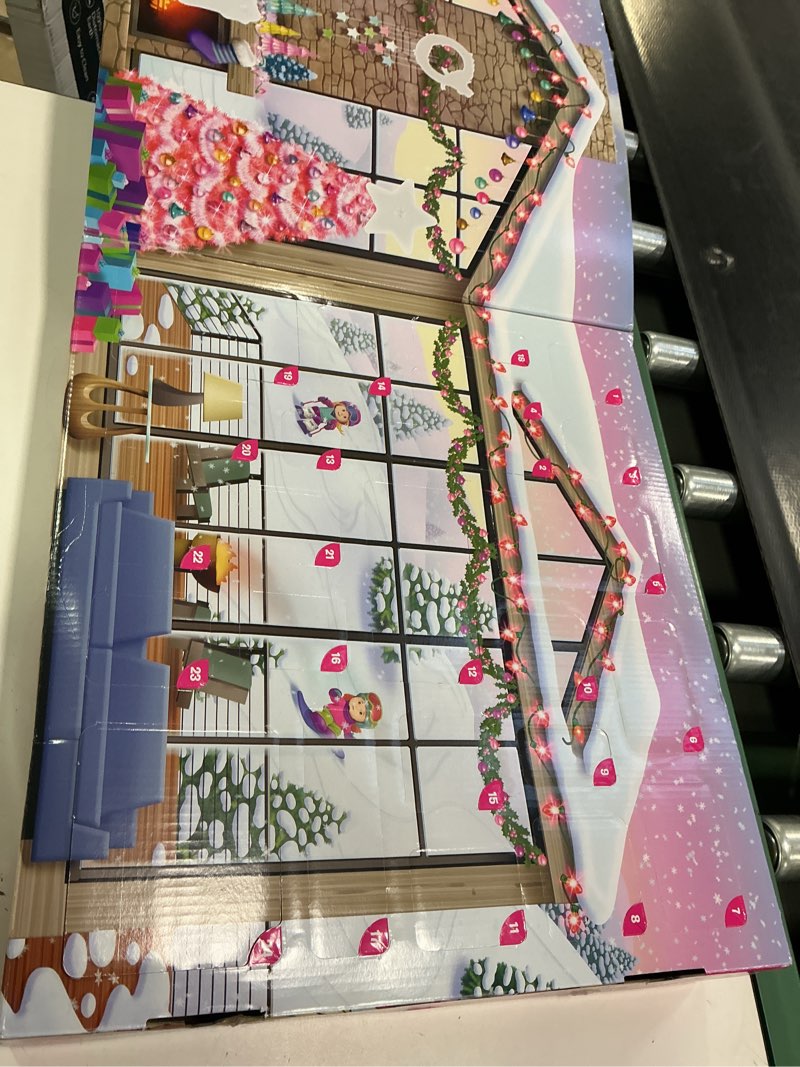 Condition photo showing Good Condition for Fisher-Price Little People Barbie Toddler Toy 2025 Advent Calendar Playset, 24 Christmas Figures & Pieces for Pretend Play Kids Ages 18+ Months