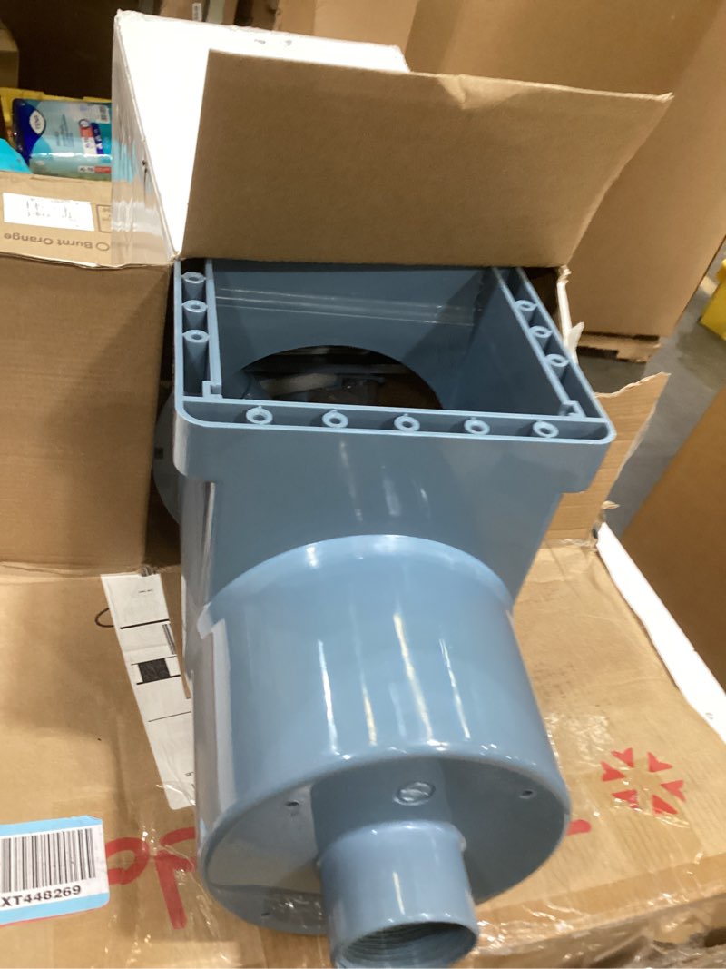 Condition photo showing Good Condition for deeprclean through wall skimmer for above ground pool, heavy duty wall mount pool skimmer kit, universally fits all standard pool wall openings, in wall pool surface skimmer for above ground pool-blue