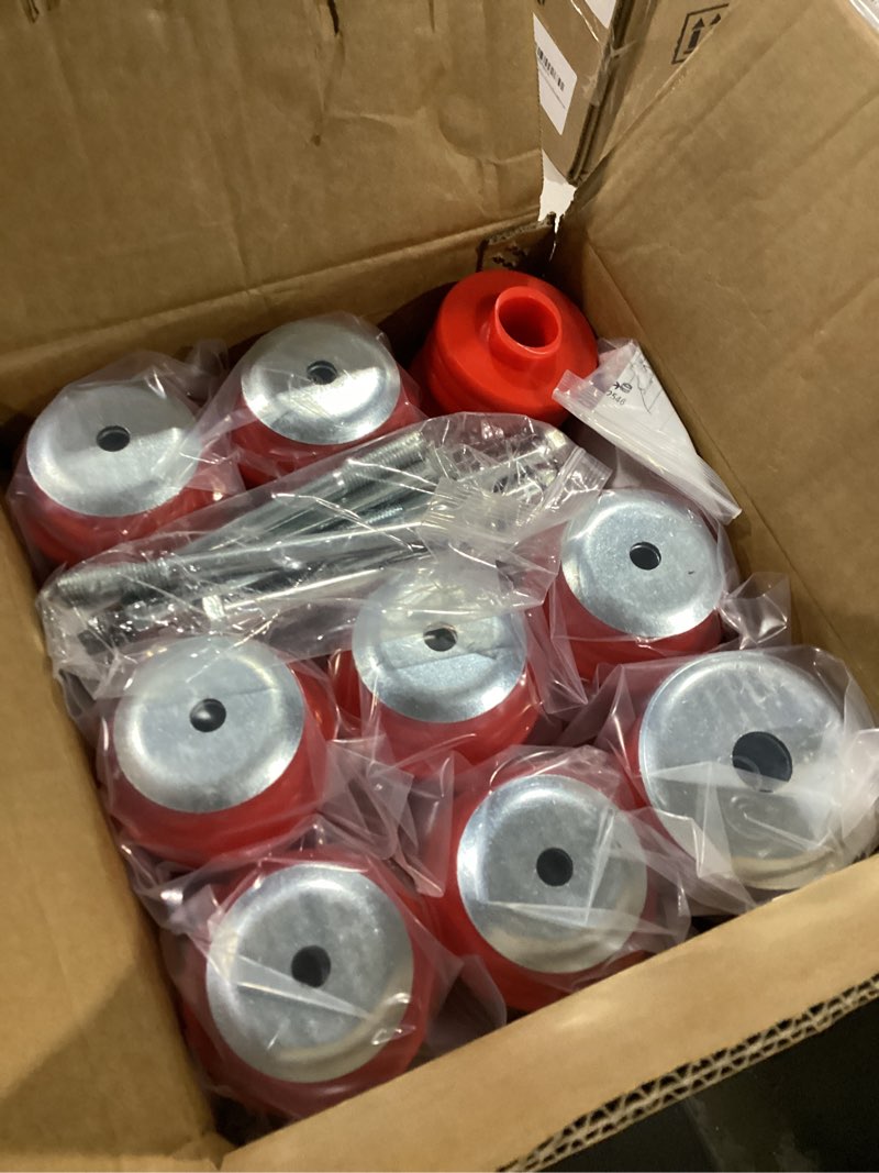 Condition photo showing Good Condition for kf04060bk body mount bushing kit for ford f250 f350 super duty 2008-2016 2wd 4wd polyurethane body cab mounts & steel sleeves & hardware (red)