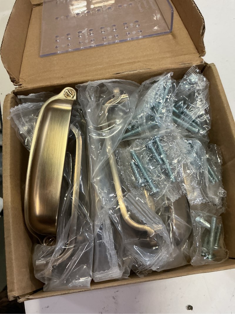 Condition photo showing Good Condition for harpoon 10 pack bin cup handle pulls,vintage drawer pulls,cabinet hardware,shell handle,3.78 inch champagne gold 3.78 inch 10 pack champagne gold
