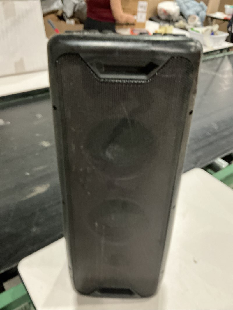 Condition photo showing As Is for similar))gemini soundbluetooth pa speaker withchannel mixer, xlr outputs,playback – perfect for djs, weddings, parties & events