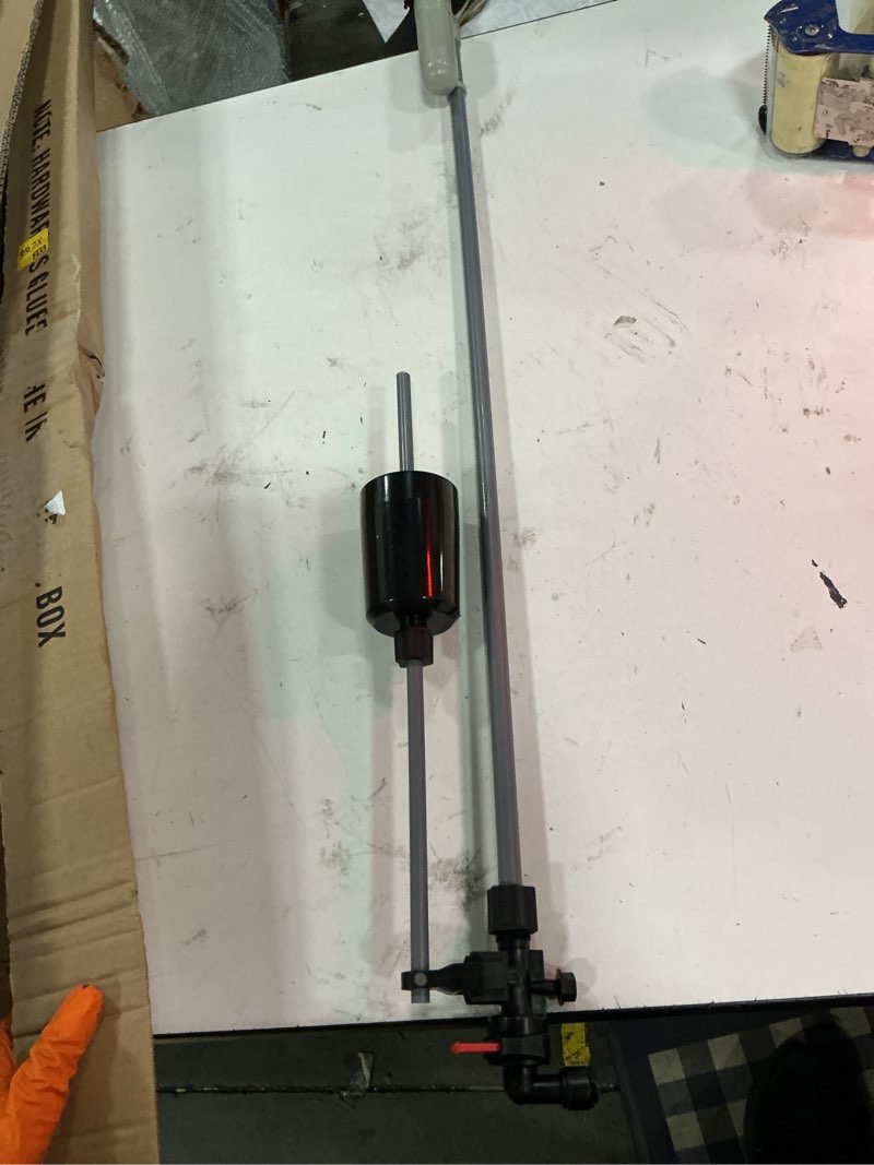 Condition photo showing Good Condition for 2310 brine salt tank safety float compatible with fleck & clack water softener valves, replacement brine valve float assembly, 3/8" poly line ready