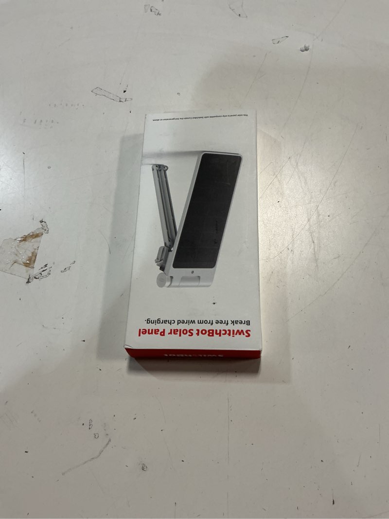 Condition photo showing New/Like New for SwitchBot Solar Panel Charger for Curtain 3 - Performance Upgrade, Easy to Use, Support Low Light Charging, Smart Solar Panel for SwitchBot Curtain 3 Rod/U Rail, Non-Stop Solar Power Supply