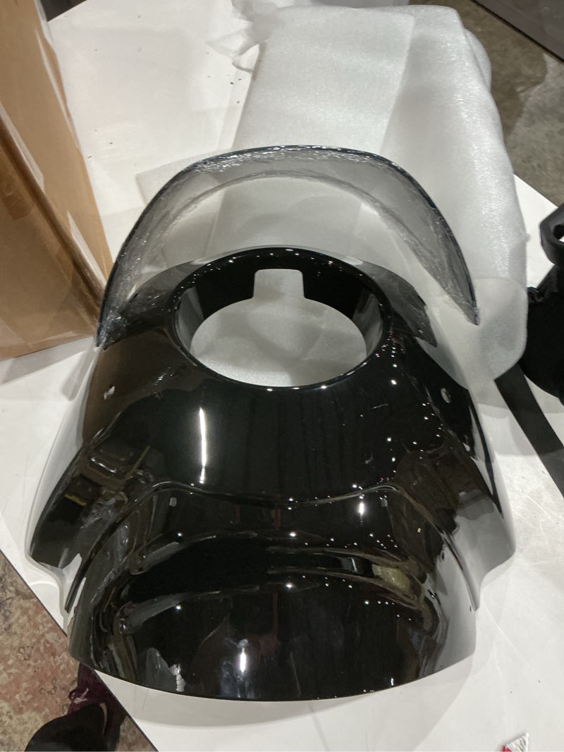 Condition photo showing Good Condition for motorcycle fairing windshield kit, 5.75" headlight fairing 11" smoked motorbike windscreen 35-41mm forks fit for harley iron 883 sportster 1100 1200