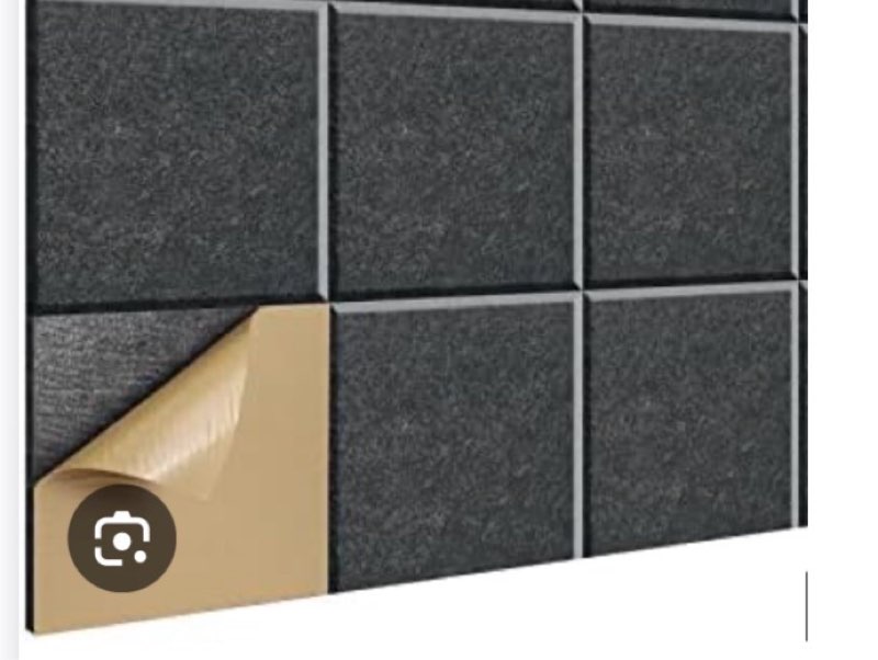 10 Pack Large Self-Adhesive Corkboard Wall Panels, 15.7 x 15.7 x 0.4 in Sound Proof Foam Panels for 