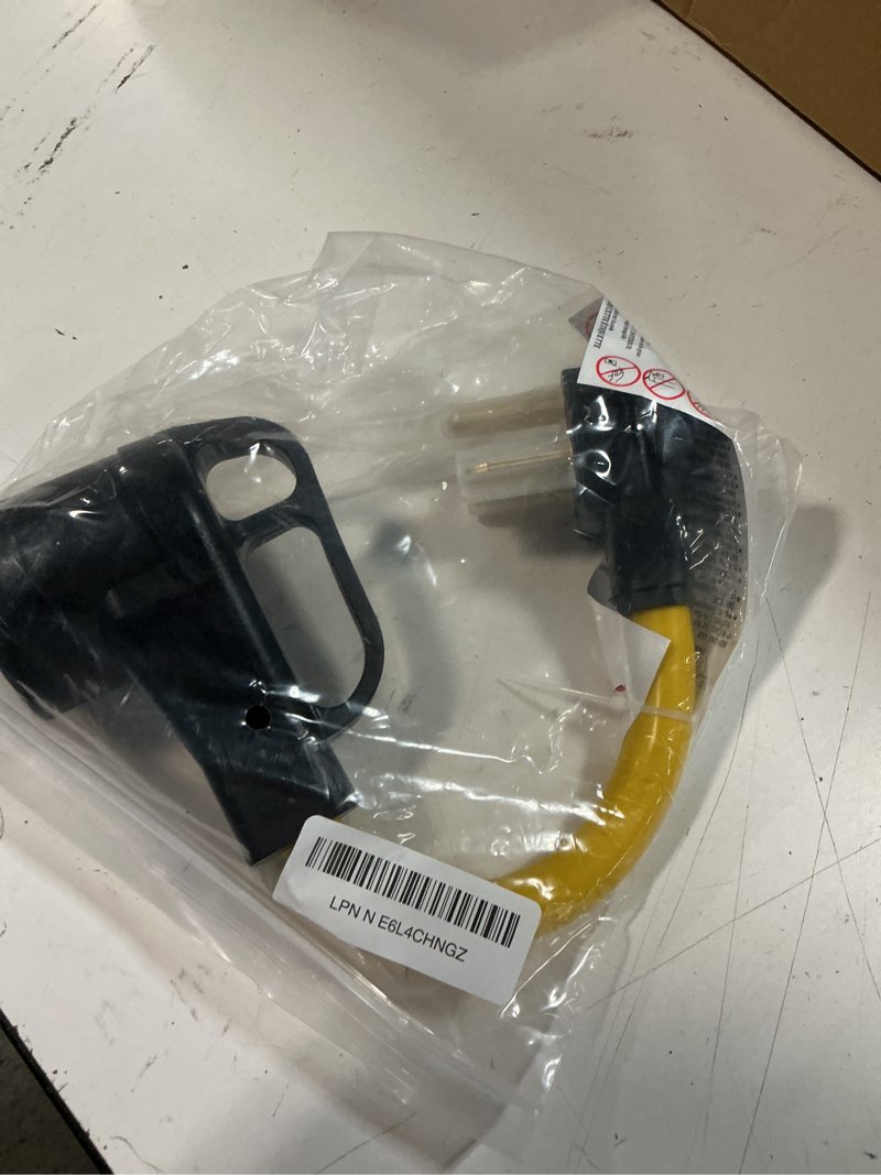 Condition photo showing Good Condition for kanayu nema 6-30p to 14-50r ev charger adapter cord 30 amp welder to 50 amp ev for level 2 charging, 3 prong male to 4 prong female power adapter for e v charger, stw 10 awg/3c, 1ft, etl listed 1 ft