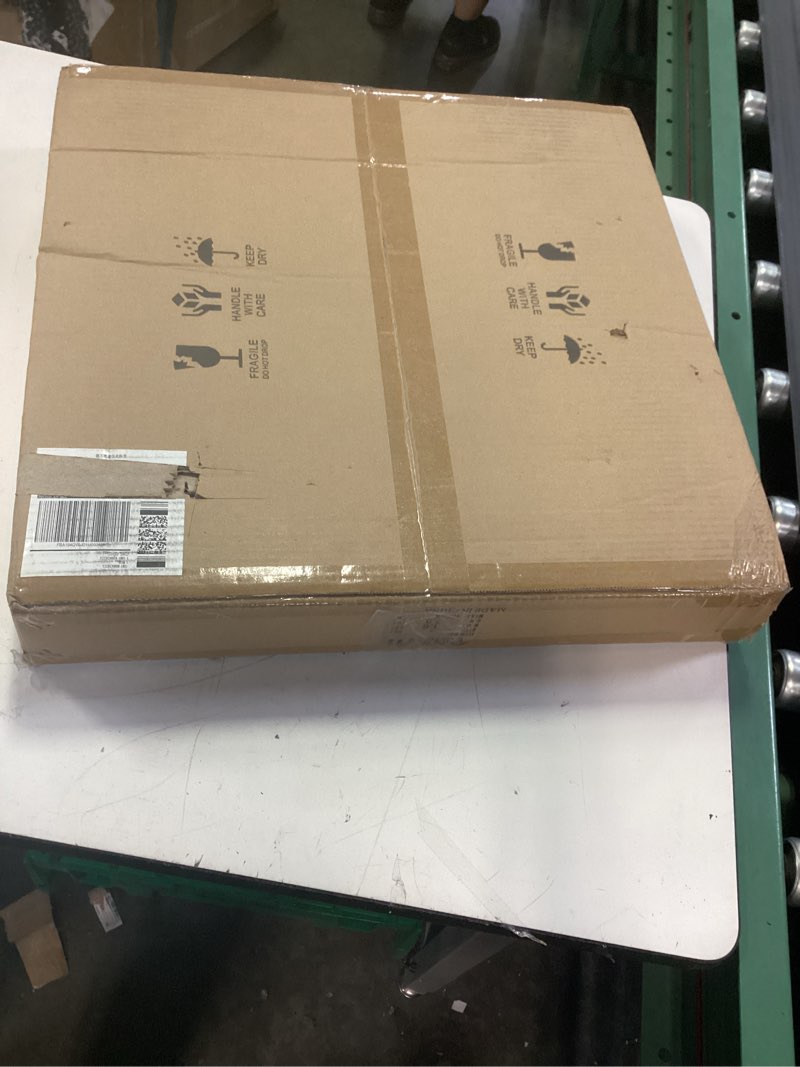 Condition photo showing New/Like New for dimmable moon wall light 19.6 inch wall lights with remote control plug-in modern led wall light, 24w black wall lamp indoor wall mounted ceiling light fixture for living room bedroom