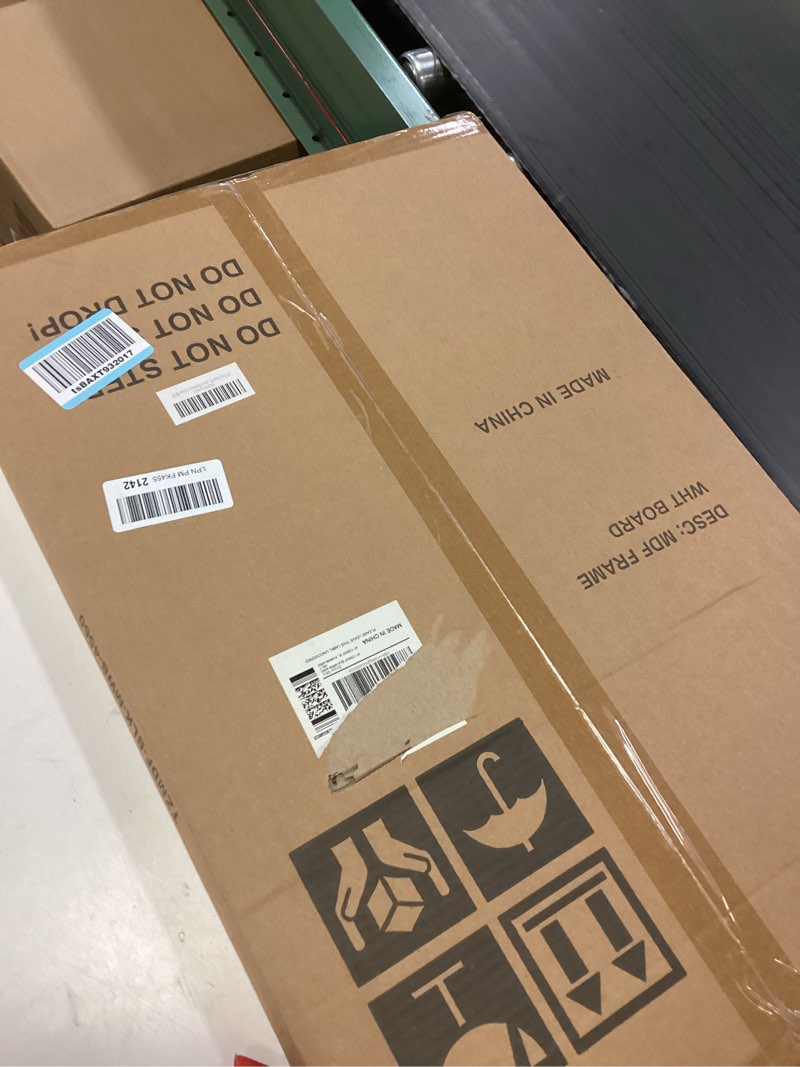 Condition photo showing New/Like New for 4 THOUGHT Dry Erase Board, 18 x 24 in Magnetic Whiteboard Black Vintage Wood Frame Wall-Mounted White Board Decorative Notice Board for School, Office, Home, Kitchen with 8 Magnets 4 Markers 1 Eraser Pure Black 24" x 18"