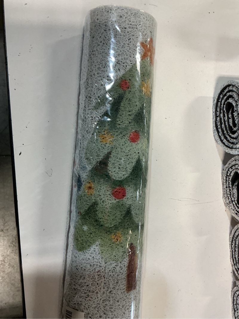 Condition photo showing New/Like New for Merry Woofmas Dog Paws Christmas Decor Outdoor Mat for Front Door Porch, 17x30 Inch Dog Christmas