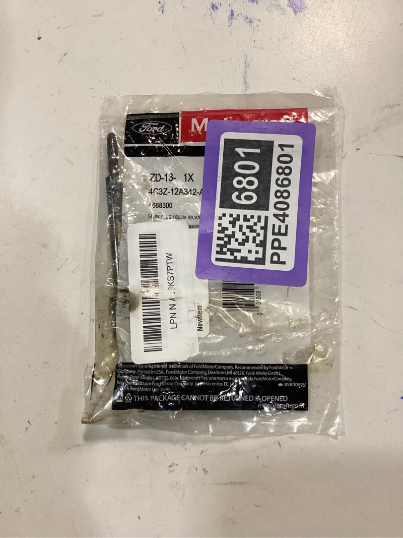 Condition photo showing New/Like New for Motorcraft ZD13 Glow Plug