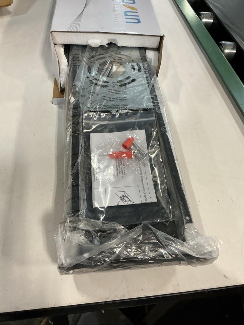 Condition photo showing New/Like New for Aipsun 20W/24in Rectangular LED Black Modern Wall Sconce Horizontal Up and Down Wall Mount Light for Indoor Vanity Bar Light Bedroom Living Room Bathroom Home Lighting Fixtures (Warm White 3000K) Warm Light 24 inch