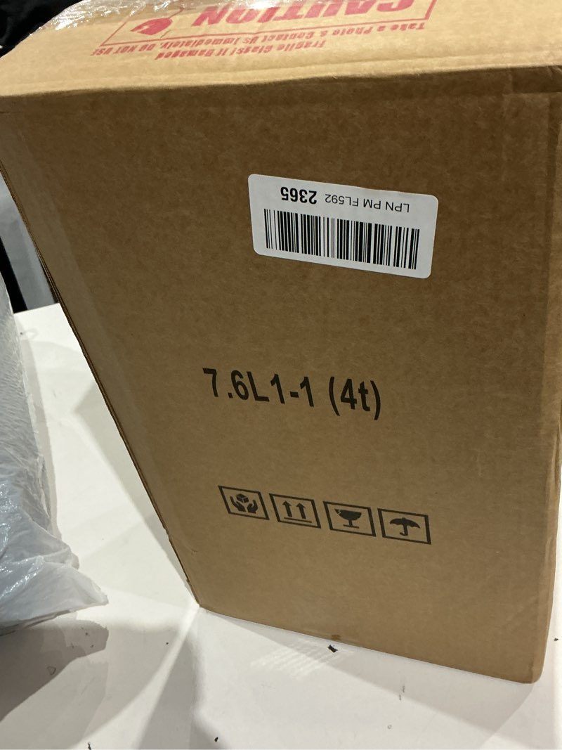 Condition photo showing New/Like New for 2 Gallon Drink Dispensers with Stand, Glass Beverage Dispenser with Stainless Steel Spigot and Bamboo Lid,Lemonade Dispenser,Glass Drink Dispensers for Parties, Weddings