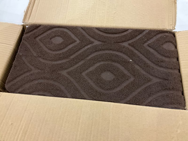 Condition photo showing New/Like New for Stair Treads for Wooden Steps 15pcs - 8x30in Carpet Stairs Runner Indoor Non-Slip Stair Mats for Kids Elders and Pets 8x30in Foliage Brown 15