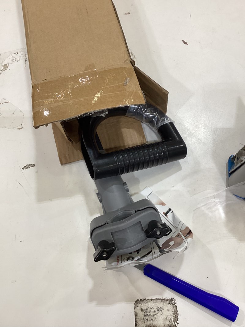 Condition photo showing As Is for Universal Snow Shovel Handle, Back Saver Handle Attachment for Snow Shovel, Ergonomic Elasticity Handle Extension Universal Fit for Shovels Rakes, Weed Eater, String Trimmer, Gardening Tools