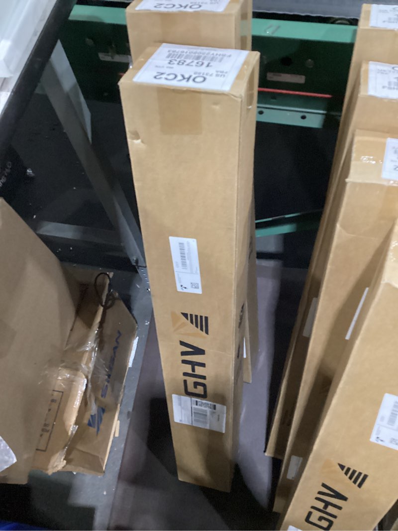 Condition photo showing New/Like New for GHV Cordless Zebra Blinds for Windows Free-Stop Shades Light Filtering Dual Layer Light Control for Day and Night (White, 34 in (W) x 64 in (H)) White 34 in (W) x 64 in (H)