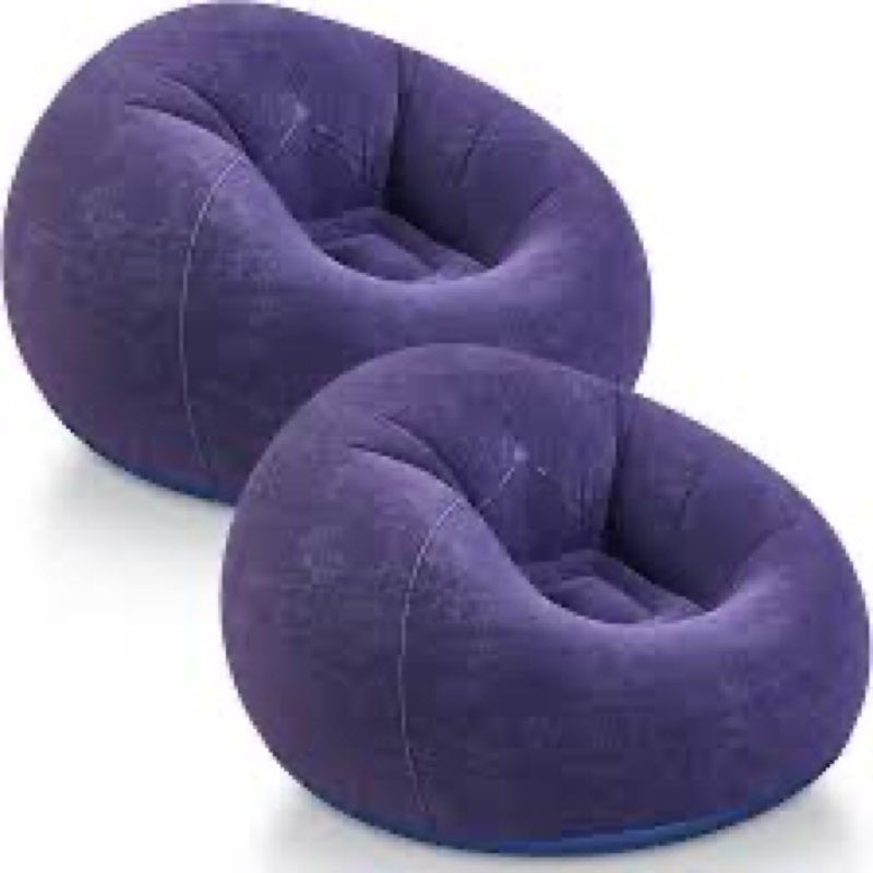 Realspring Inflatable Bean Bag Chairs Outdoor Blow up Camping Chairs Inflatable Lazy Sofa Folding Po