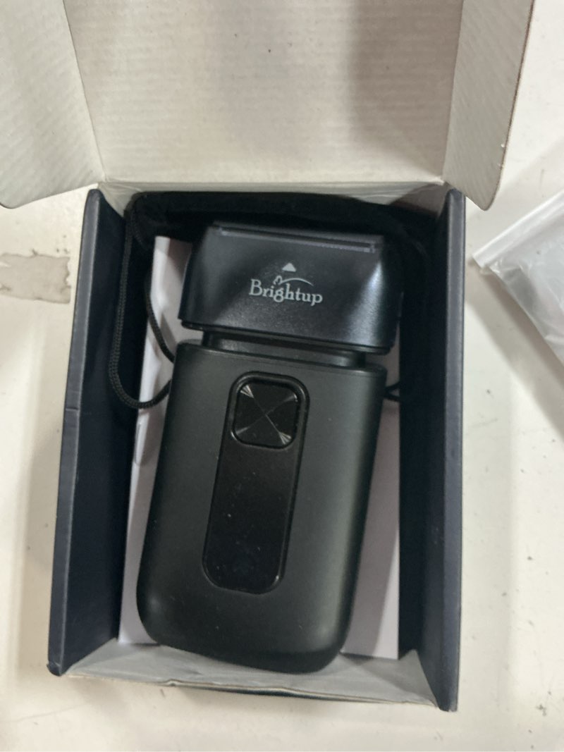 Condition photo showing As Is for brightup electric foil shavers for men - smooth & close electric razor for men with pop up trimmer - wet dry shaving/travel lock/led display/ipx6 waterproof black