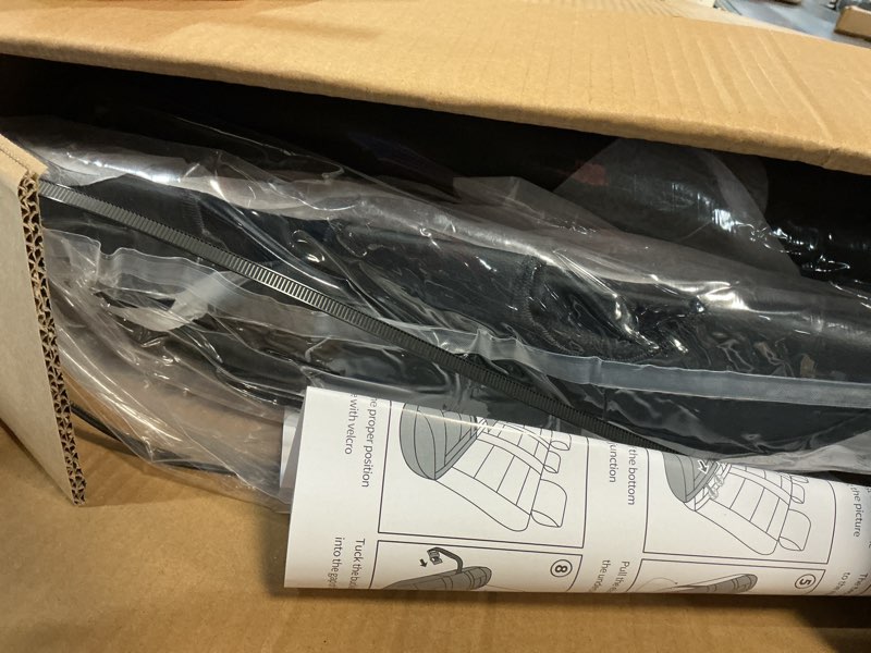 Condition photo showing New/Like New for fit outback car seat covers for subaru outback 2010-2024 2025 2026 -upgraded premium waterproof & breathable leather,airbag compatible,all-weather seat cushion protector,full set,black full set f6 black 2010-2026 outback