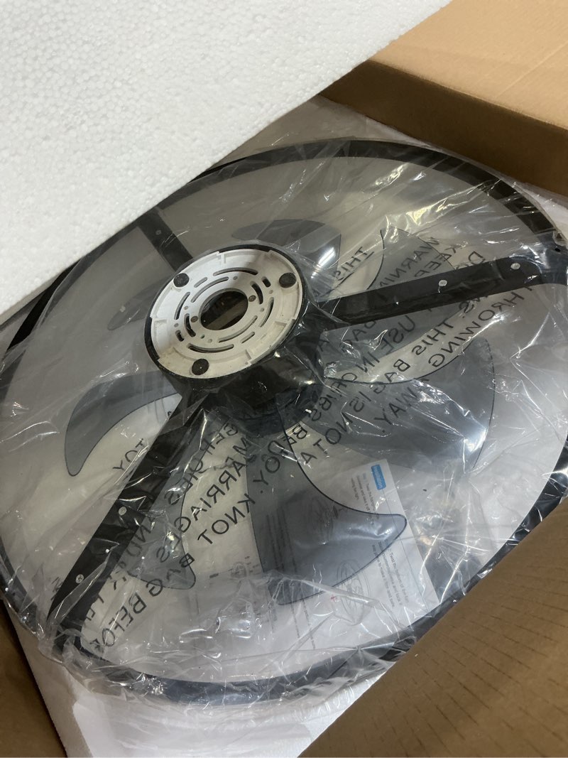 Condition photo showing Good Condition for volisun low profile ceiling fans with lights and remote, 24in fandelier ceiling fan flush mount, 3000k-6500k smart bladeless led fan light, black modern ceiling fans with lights for bedroom black 24 inch