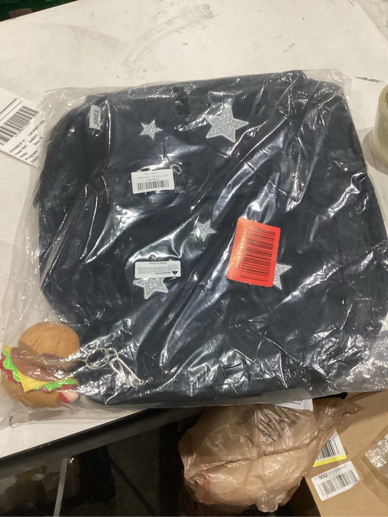 Condition photo showing Good Condition for Grunge Backpack with Adorable Accessory Aesthetic Backpack Cute Backpacks Waterproof (Black)