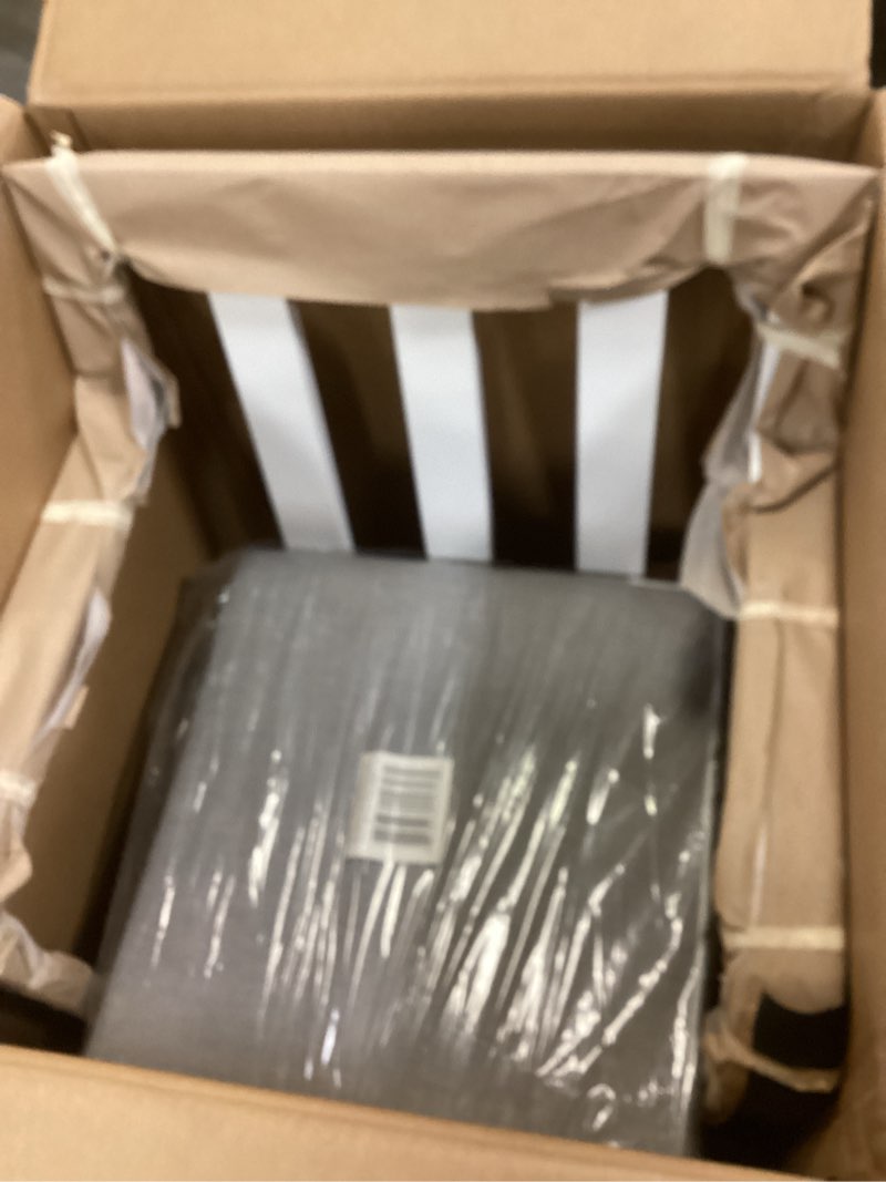 Condition photo showing New/Like New for Modway Baxley Outdoor Patio Stackable Aluminum Dining Chair in White Gray White Gray One Dining Chair