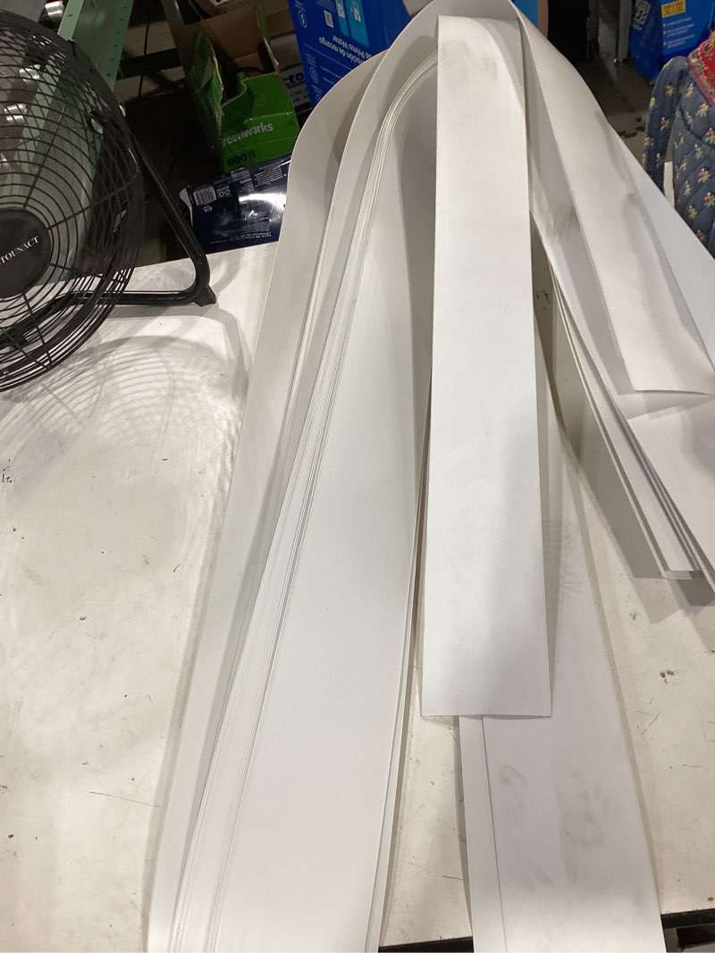 Condition photo showing As Is for blinds replacement slats parts for sliding glass door patio door window, white