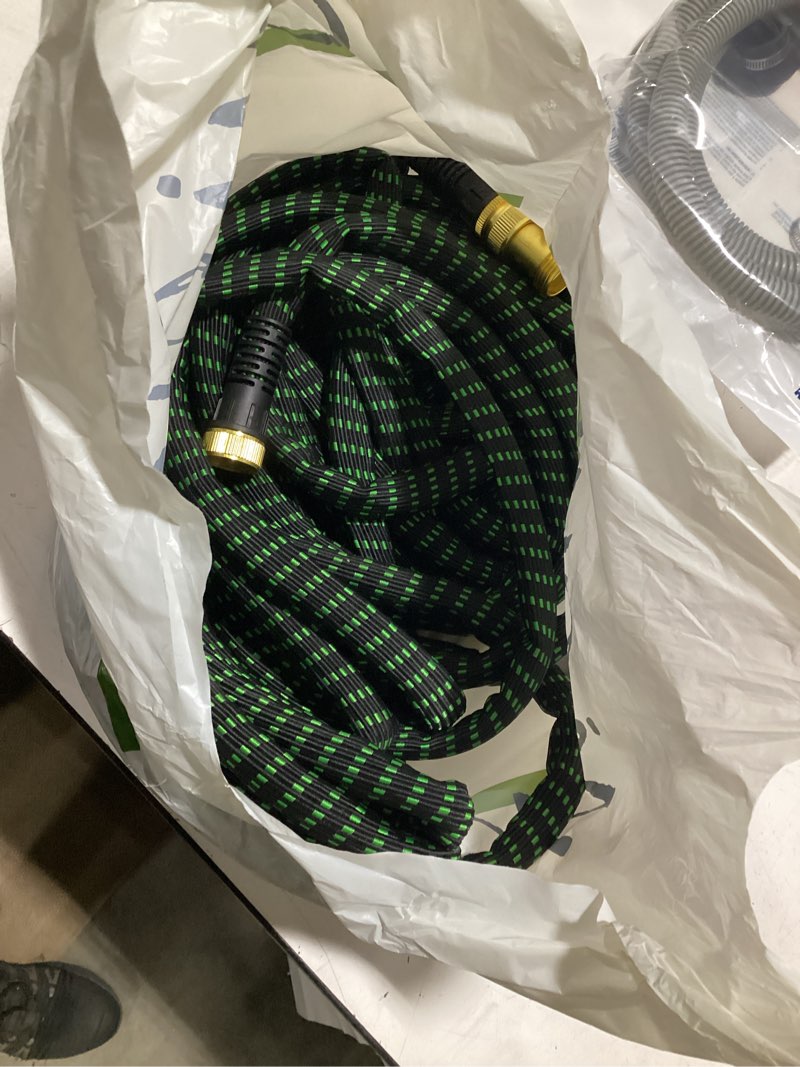 Condition photo showing As Is for flex-able hose xtreme 1-in x 100-ft kink free woven green hose