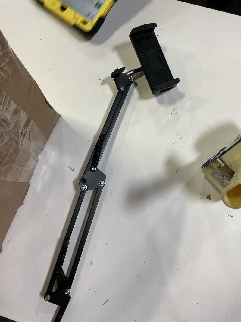 Condition photo showing As Is for Similar Microphone Arm Stand, FIFINE Suspension Boom Scissor Mic Stand with Heavy Duty Clamp, 3/8\" to 5/8\" Adapter, for Voice-over, Gaming, Recording, Studio, Home Office (CS1) Black