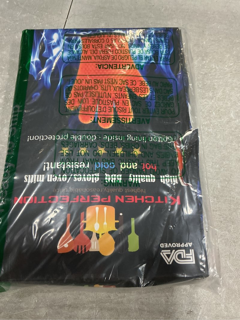 Condition photo showing Good Condition for KITCHEN PERFECTION Silicone Smoker Oven Gloves -Extreme Heat Resistant BBQ Gloves -Handle Hot Food Right on Your Smoker Grill Fryer Pit|Waterproof Oven Mitts Grill Gloves |Superior Value Set+3 Bonuses Inferno Orange One Size Fits Most