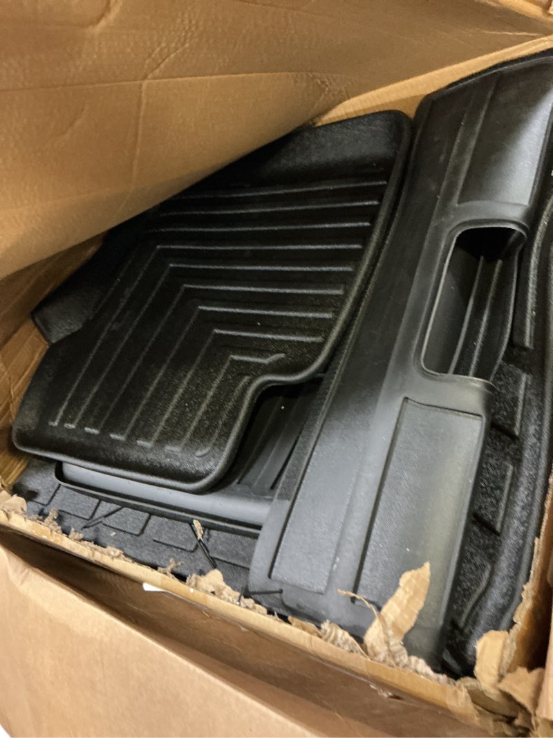 Condition photo showing As Is for floor mats for 2025 2026 subaru forester accessories | custom fit, not for hybrid & wilderness, front and rear row floor liners & door sill guards, all weather tpe durable car mats 2025-2026 | for subaru forester