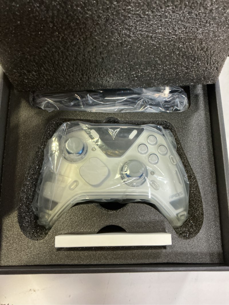 Condition photo showing Good Condition for FLYDIGI Apex 5 PC Controller, Forceflex Joystick 2.0, ForceAdapt Triggers, 3ms Ultra-Low Latency, RGB Light Bar, Full-Color LCD Display,1500mAh Battery PC/NS/Android/TV
