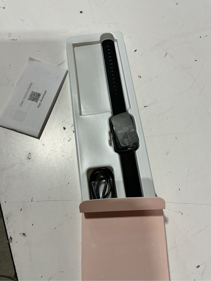 Condition photo showing New/Like New for fitness tracker, smart watch for women men with 24/7 heart rate/blood pressure/blood oxygen monitor,sleep tracker,step & calorie counter, ip68 waterproof fitness watches compatible with android&iphone black